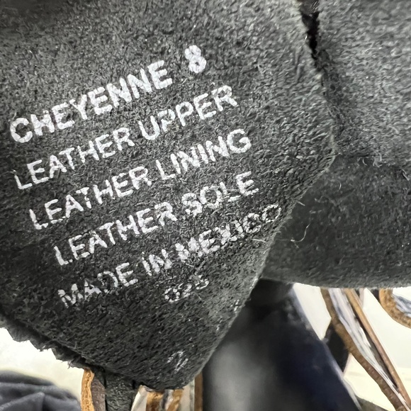•NWT/NEW!! |•FREEBIRD BY STEVEN•| CHEYENNE Black & Brown Leather Booties Size 8 - Picture 15 of 16